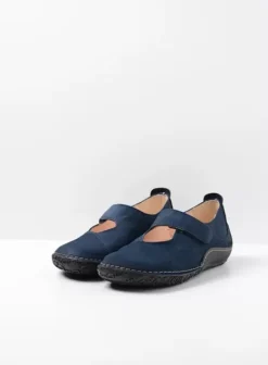 Volle voeten|Bandschoenen|Wolky Fresh denim nubuck