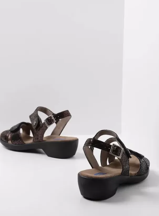 Sandalen|Wolky Fria bruin leer