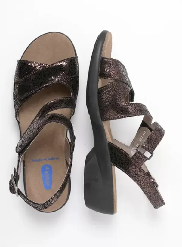 Sandalen|Wolky Fria bruin leer