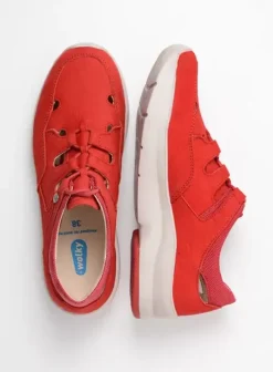 Wandelschoenen|Sneakers|Wolky Galena rood nubuck