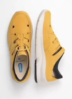 Wandelschoenen|Sneakers|Wolky Galena geel nubuck