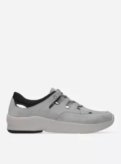Wandelschoenen|Sneakers|Wolky Galena lichtgrijs nubuck