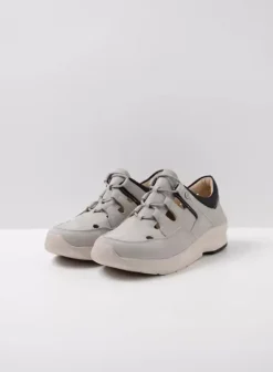 Wandelschoenen|Sneakers|Wolky Galena lichtgrijs nubuck