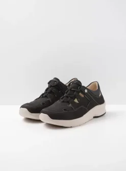 Wandelschoenen|Sneakers|Wolky Galena zwart zomer nubuck