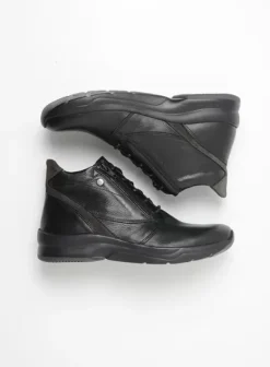 Wandelschoenen|Veterschoenen|Wolky Glacier zwart leer