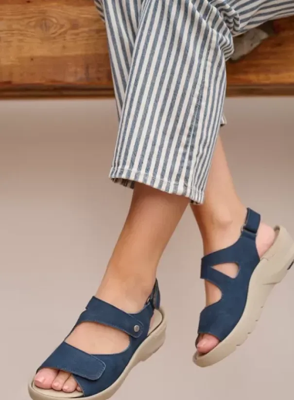 Sandalen|Wolky Harlem denim nubuck