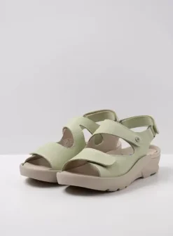 Sandalen|Wolky Harlem lichtgroen nubuck