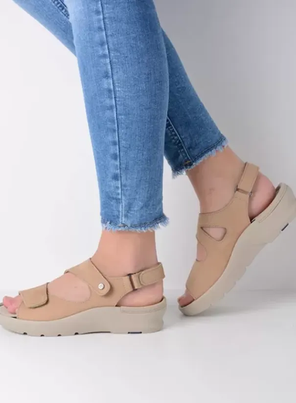 Sandalen|Wolky Harlem beige nubuck