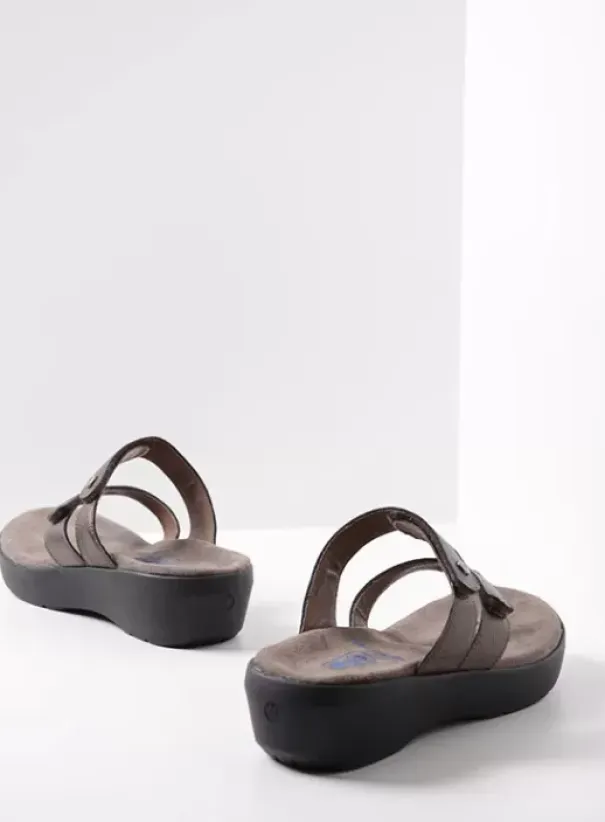 Slippers|Voorjaar/zomer|Wolky Hobie brons leer