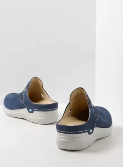Hielspoor|Slippers|Wolky Holland denim nubuck