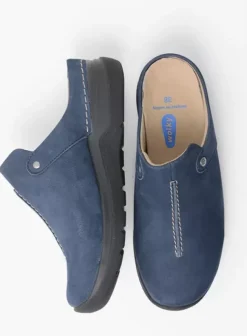 Diabetes|Slippers|Wolky Holland DB blauw nubuck