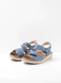 Sandalen|Voorjaar/zomer|Wolky Ikaria blauw leer