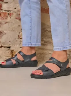 Sandalen|Voorjaar/zomer|Wolky Ikaria antraciet leer