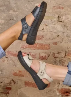 Sandalen|Voorjaar/zomer|Wolky Ikaria antraciet leer