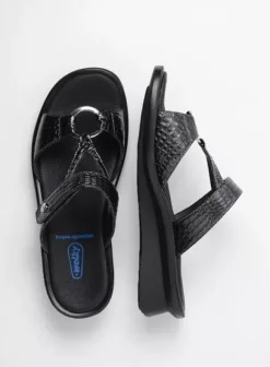 Slippers|Voorjaar/zomer|Wolky Isa antraciet crocolook lakleer