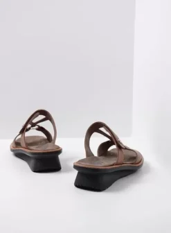 Slippers|Wolky Isa cognac leer