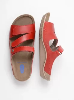 Volle voeten|Slippers|Wolky Jasper rood leer