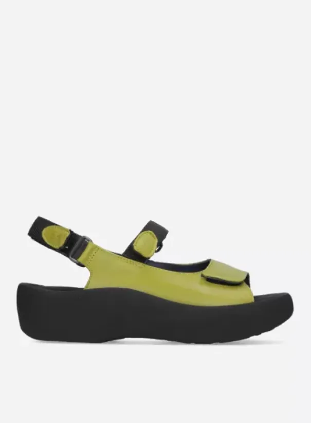 Volle voeten|Sandalen|Wolky Jewel olijfgroen leer