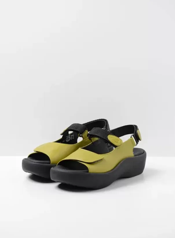Volle voeten|Sandalen|Wolky Jewel olijfgroen leer
