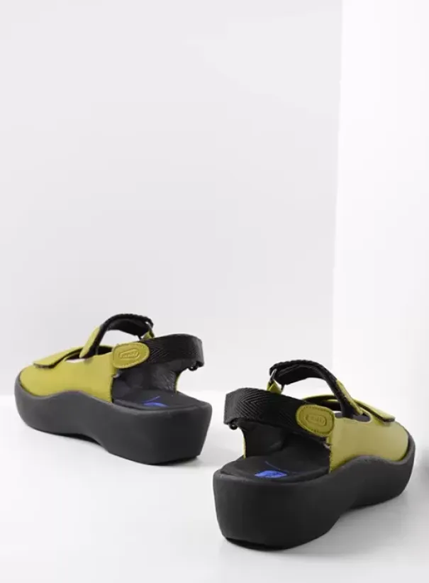 Volle voeten|Sandalen|Wolky Jewel olijfgroen leer