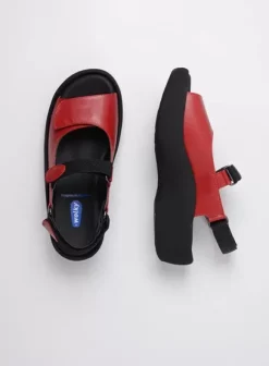 Volle voeten|Sandalen|Wolky Jewel rood leer