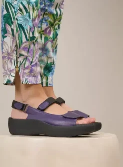 Volle voeten|Sandalen|Wolky Jewel paars leer
