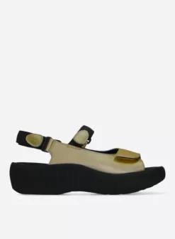 Volle voeten|Sandalen|Wolky Jewel goud leer