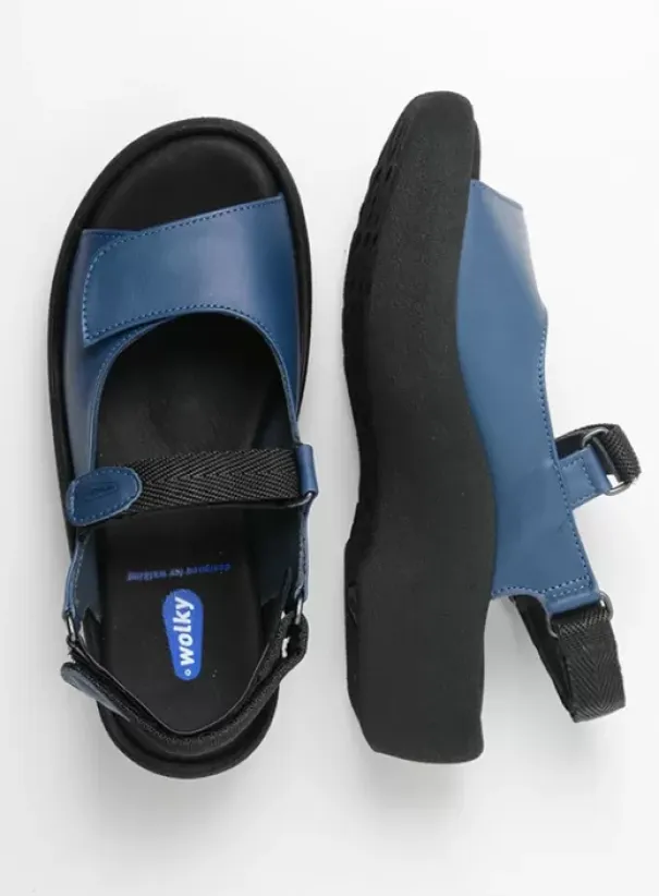 Volle voeten|Sandalen|Wolky Jewel jeans leer