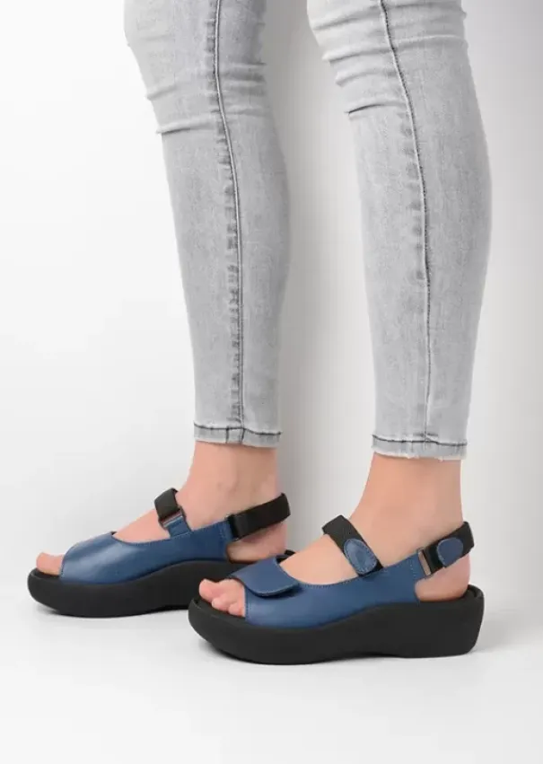 Volle voeten|Sandalen|Wolky Jewel jeans leer