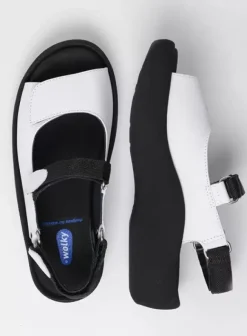 Volle voeten|Sandalen|Wolky Jewel wit leer