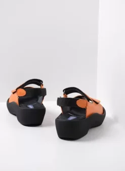 Volle voeten|Sandalen|Wolky Jewel oranje leer