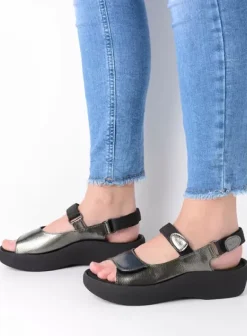 Sandalen|Wolky Jewel Vegan saliegroen