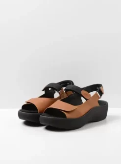 Sandalen|Voorjaar/zomer|Wolky Jewel Vegan cognac