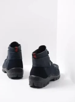 Hielspoor|Veterschoenen|Wolky Jump blauw nubuck