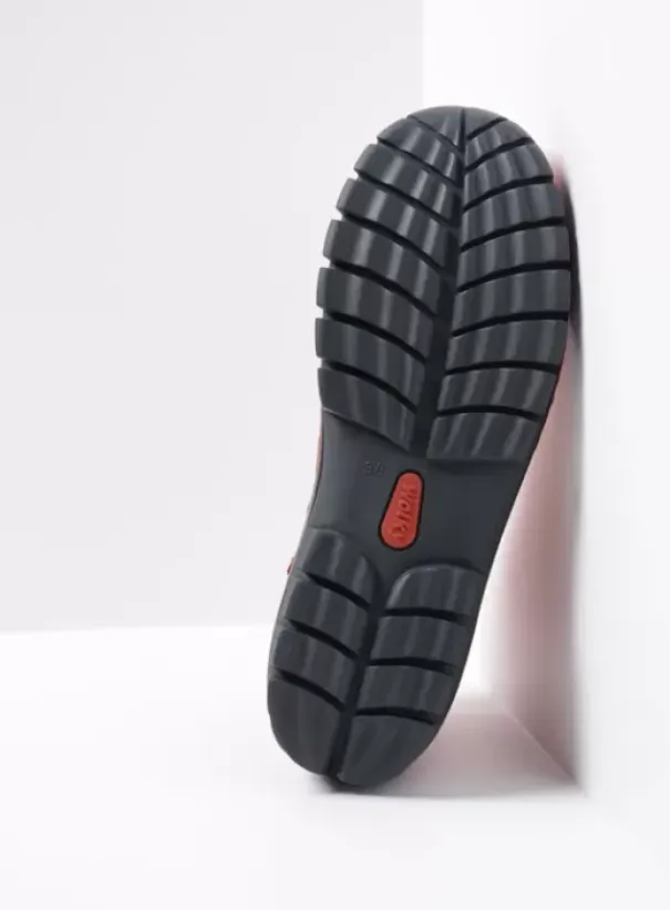 Hielspoor|Veterschoenen|Wolky Jump blauw nubuck