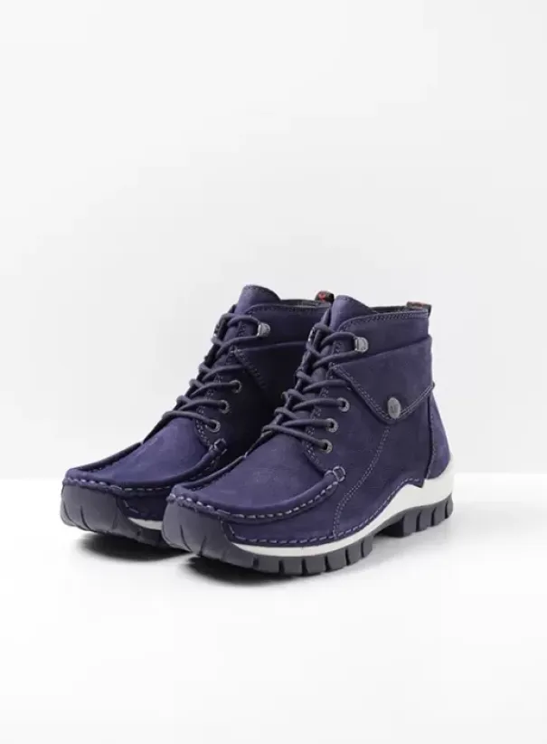 Hielspoor|Veterschoenen|Wolky Jump paars nubuck