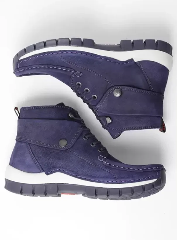 Hielspoor|Veterschoenen|Wolky Jump paars nubuck
