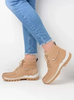 Veterschoenen|Wolky Jump Summer beige nubuck