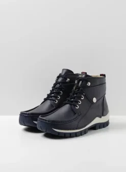 Veterschoenen|Wolky Jump Summer denim leer