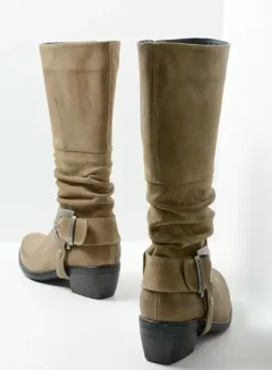 Laarzen|Wolky La Banda taupe suede