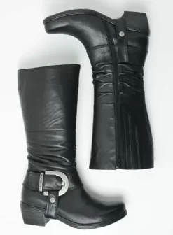 Laarzen|Wolky La Banda zwart leer