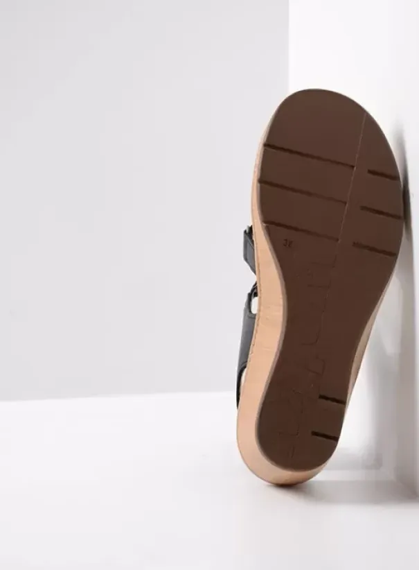 Voorjaar/zomer|Wolky La Jolla zwart leer