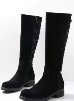 Hielspoor|Laarzen|Wolky Longview zwart suede