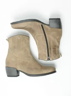 Enkellaarsjes|Laarzen|Wolky Lubbock taupe suede
