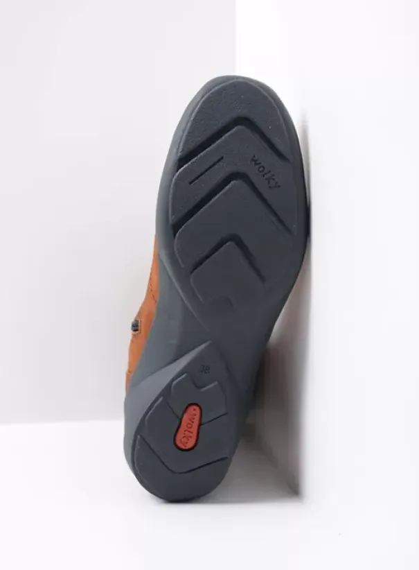 Laarzen|Wolky Luna cognac nubuck