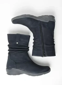 Laarzen|Wolky Luna blauw nubuck