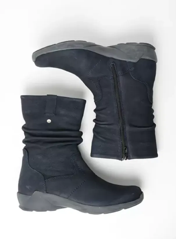 Laarzen|Wolky Luna blauw nubuck