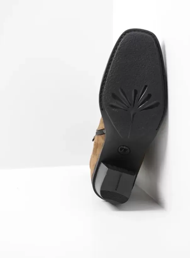 Enkellaarsjes|Laarzen|Wolky Mallow donker taupe suede