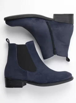 Enkellaarsjes|Wolky Masala blauw suede