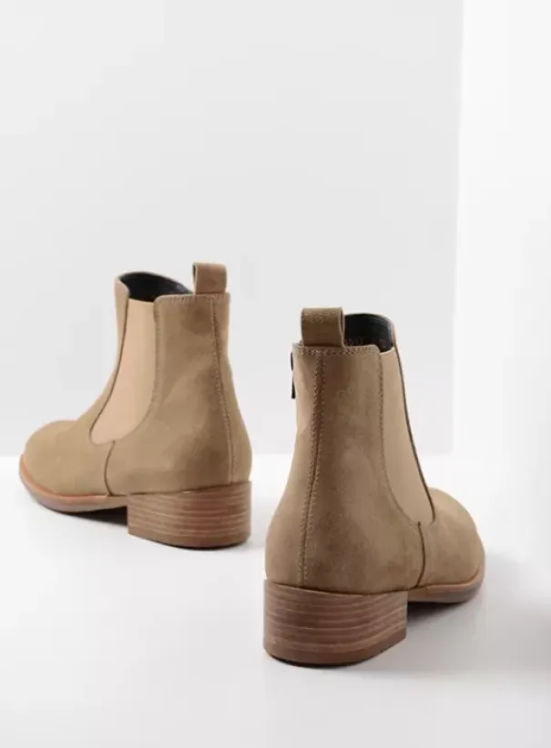 Enkellaarsjes|Wolky Masala taupe suede